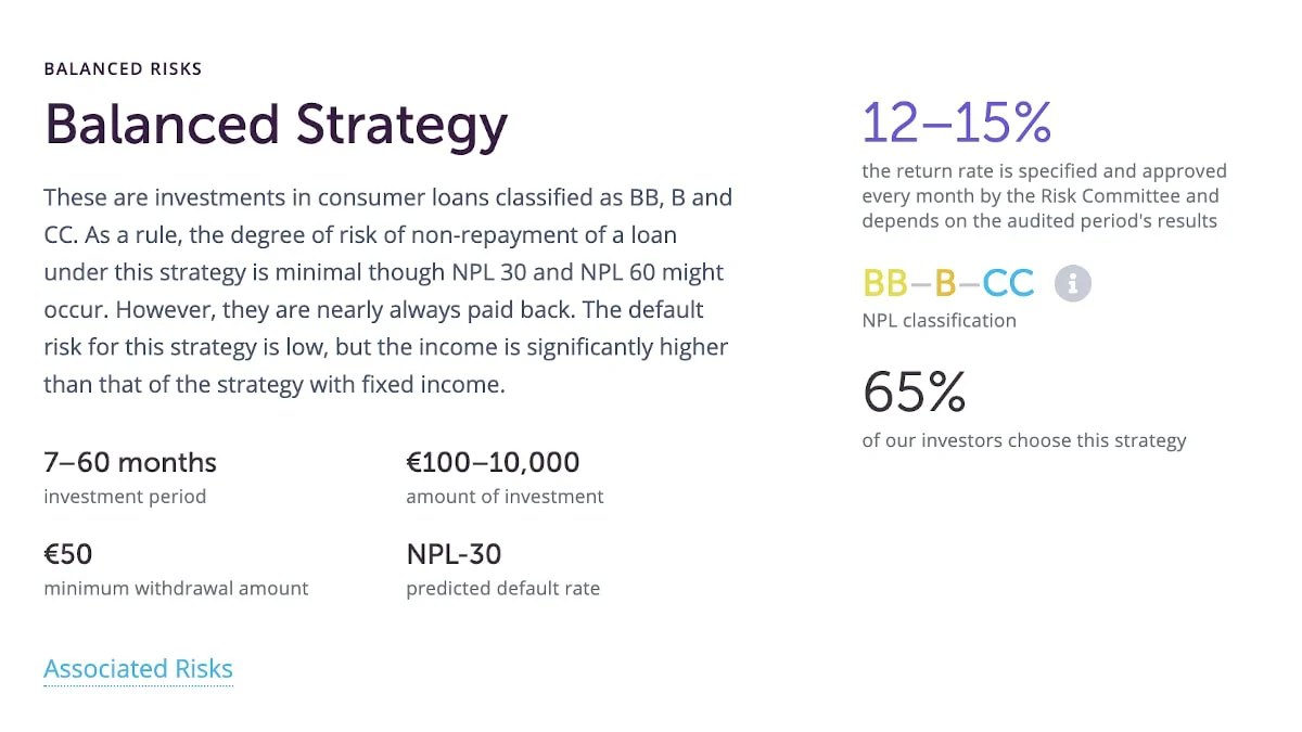 Nibble Finance balanced strategy